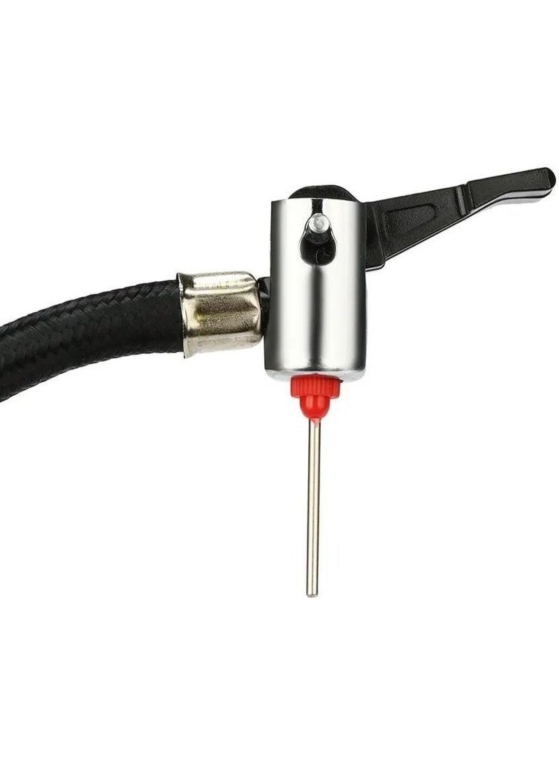 منفاخ اطارات كهربائي بضاغط هواء صغير ومحمول بجهد 12 فولت، مضخة نفخ ديجيتال اوتوماتيكية للسيارة والموتوسيكلات والكرات  المواد (المعادن والبلاستيك) - Image 2